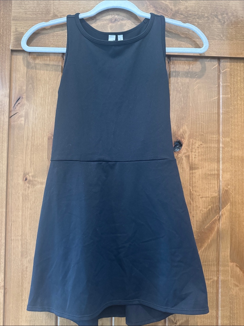 Zella Black Sleeveless Fit-and-Flare Mini Dress